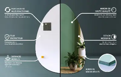 Espelho orgânico ovoide um toque moderno