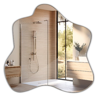 Espelho em forma de mancha assimétrico