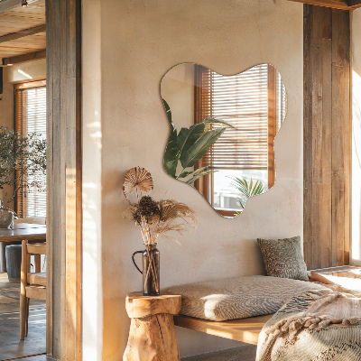 Espelho em forma de mancha assimétrico