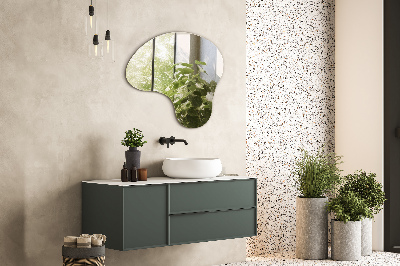 Espelho formato orgânico sem moldura