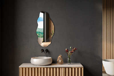 Espelho irregular acessório elegante