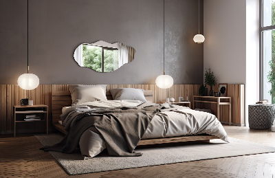 Espelho irregular acessório elegante