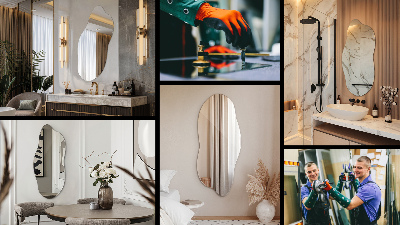 Espelho sob medida moderno