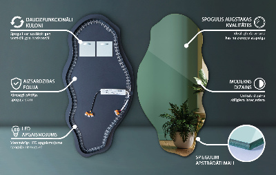 Espelho sob medida com led sem moldura
