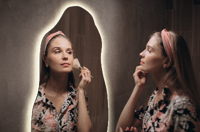 Espelho sob medida moderno com iluminação LED