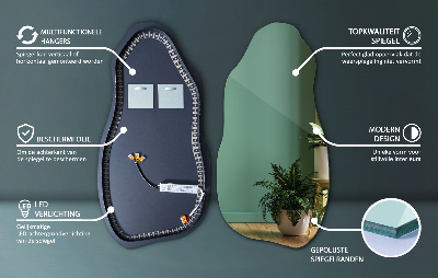 Espelho sob medida moderno com iluminação LED