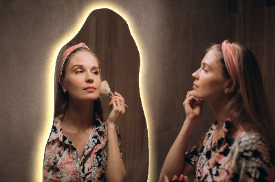 Espelho sob medida moderno com iluminação LED