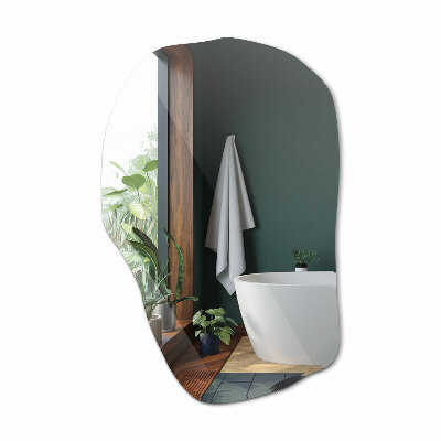 Espelho assimétrico acessório elegante