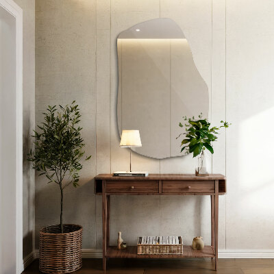 Espelho assimétrico acessório elegante