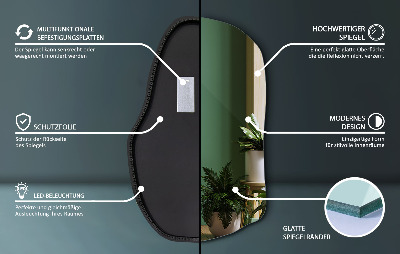 Espelho sob medida com led único