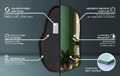 Espelho sob medida com led único