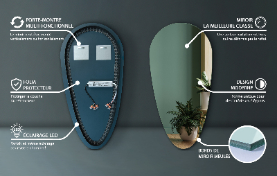 Espelho de gota com iluminação LED