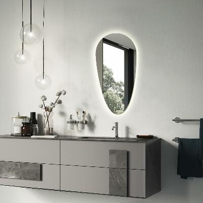 Espelho de gota com iluminação LED