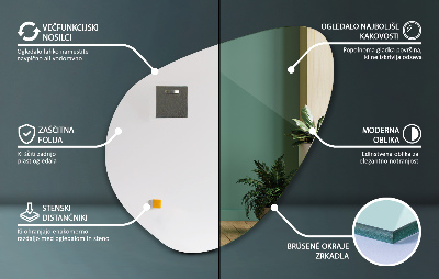 Espelho formato orgânico irregulares