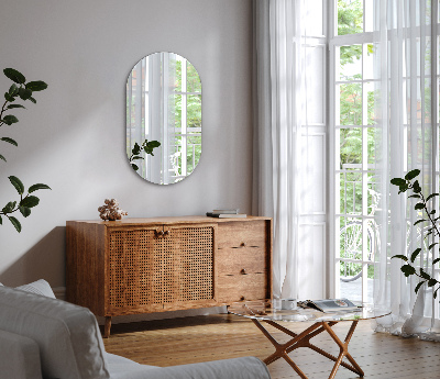 Espelho parede oval sem moldura para parede