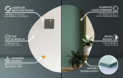 Espelho por medida sem moldura para parede