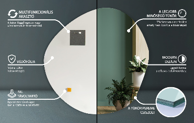 Espelho por medida sem moldura para parede