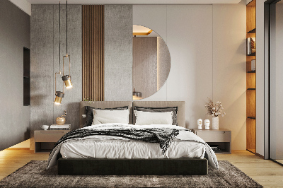 Espelho em meia lua sem moldura para parede