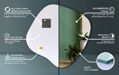 Espelho formato orgânico sutil