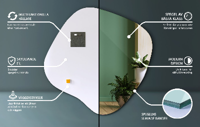 Espelho formato orgânico sutil