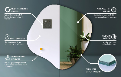 Espelho formato orgânico sutil