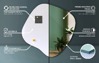 Espelho formato orgânico sutil