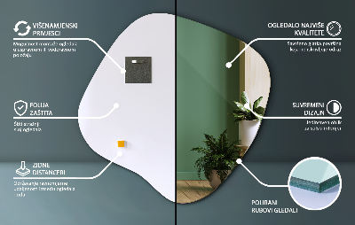 Espelho formato orgânico sutil