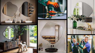 Espelho formato orgânico sutil