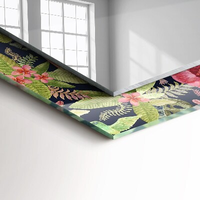 Espelho decorativo Flores e pássaros