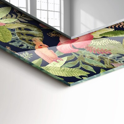 Espelho decorativo Flores e pássaros