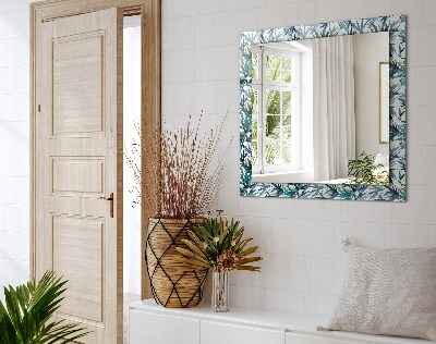 Espelho decorativo Folhas de bambu em aquarela