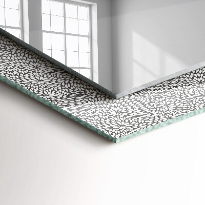 Espelho com moldura decorada padrão 3D