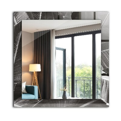 Espelho com moldura decorada Folhas de bananeira