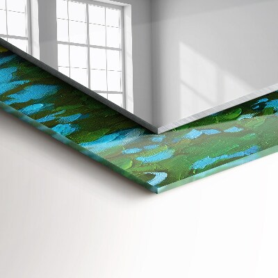 Espelho com moldura decorada Lagoa de nenúfares