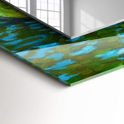 Espelho com moldura decorada Lagoa de nenúfares