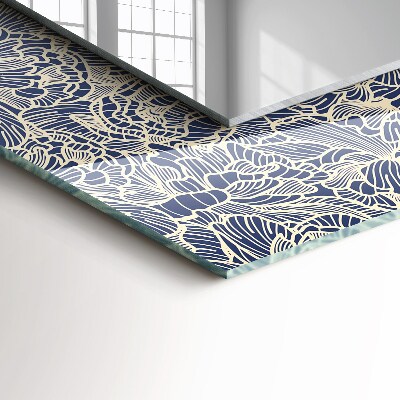 Espelho decorativo Padrão de tecido floral