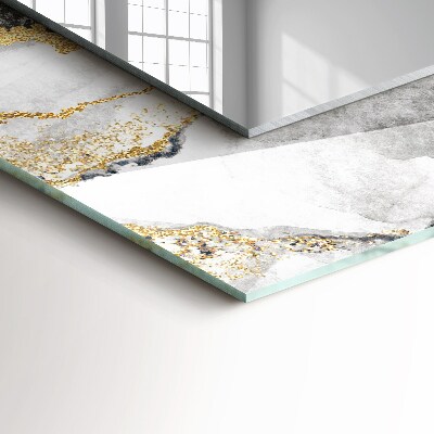 Espelho com moldura decorada Veios de mármore abstratos