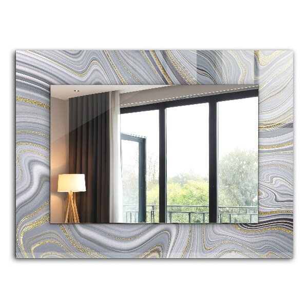Espelho decorativo Padrões abstratos de mármore