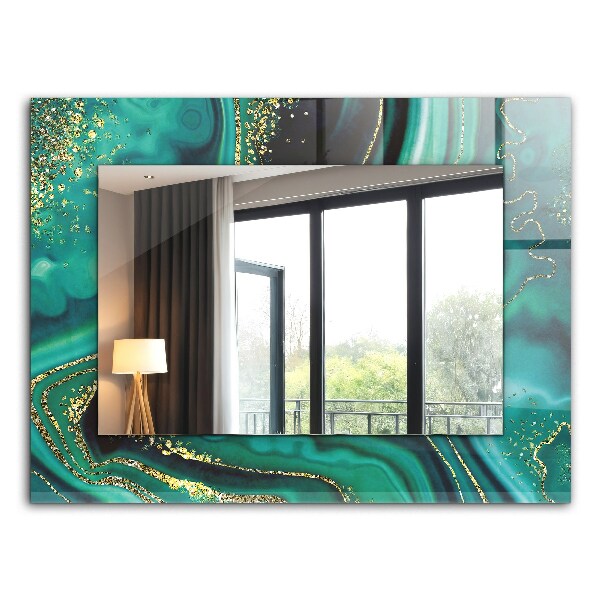 Espelho decorativo Textura verde abstrata