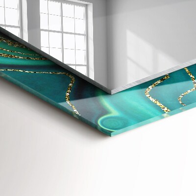 Espelho decorativo Textura verde abstrata