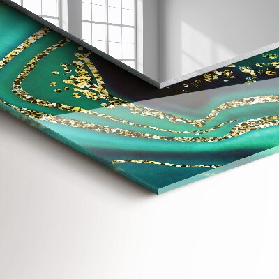 Espelho decorativo Textura verde abstrata