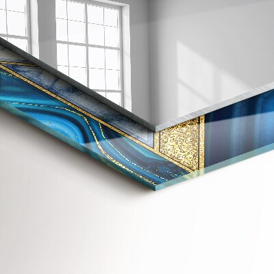 Espelho com moldura decorada Mosaico geométrico abstrato