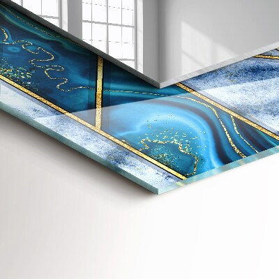 Espelho com moldura decorada Mosaico geométrico abstrato