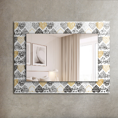 Espelho decorativo Corações Coloridos