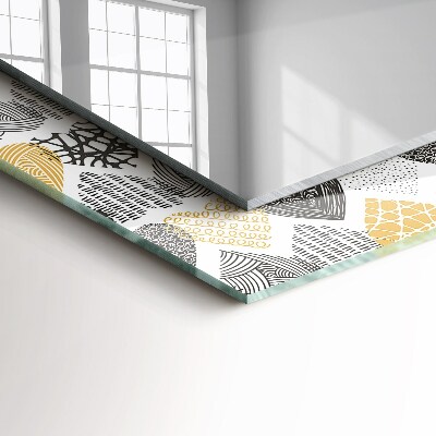 Espelho decorativo Corações Coloridos