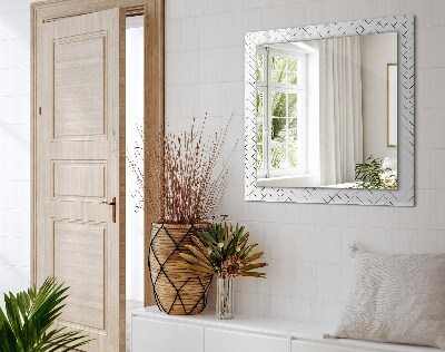 Espelho decorativo Linhas de padrão xadrez