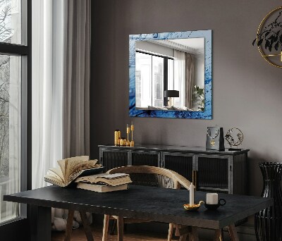 Espelho com moldura decorada Gotas em dentes-de-leão