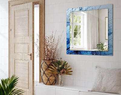 Espelho com moldura decorada Gotas em dentes-de-leão