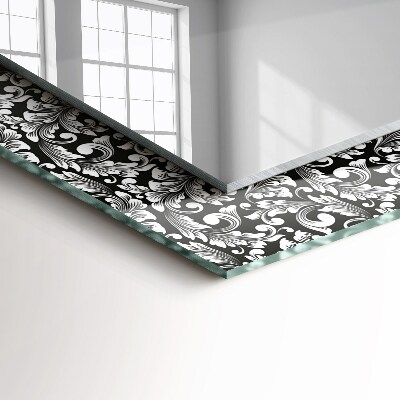 Espelho decorativo Enfeites em preto e branco