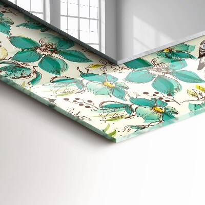 Espelho decorativo Pássaros e flores